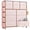 Pink, variant on PORKISS 6 Drawer Dresser, Wood Storage Cabinet with Golden Handle and Golden Steel Legs Vanity for Living Room, Chest of Drawers for Bedroom, Black