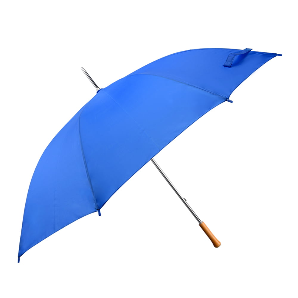 Umbrella Compact Blue Rain Portable Emergency Travel Large 42"arc
