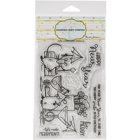 UPC: 0810043854078 | Colorado Craft Company Clear Stamps 4 X6 -Party Time-By Anita Jeram