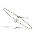 thumbnail image 1 of Women Rhodium Brass Bracelet with AAA Grade CZ in Clear - 7 in., 1 of 1