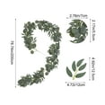 thumbnail image 3 of Pxyqht Simulated Willows Leaf Eucalyptus Rattan Artificial Decorative Garland for Home, Weddings, Events, Indoor and Outdoor Decor, 3 of 6