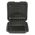 thumbnail image 4 of Northlight 150-Count Single Compartment Hinged Black Meal Prep/Take Out Containers - 9", 4 of 7