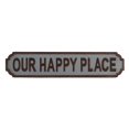 thumbnail image 1 of Cheungs 5026 Galvanized Metal Wall Sign - Our Happy Place, 1 of 1