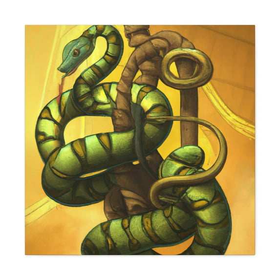 Victorian Green Python Dream - Canvas