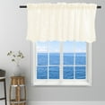 thumbnail image 3 of Xingzhi Lace Cafe Kitchen Ruffle Window Drape Valance Semi Transparent Voile Curtains Window Treatment, 3 of 7