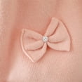 thumbnail image 6 of Tisuna 2 In 1 Sweater Dress For Girls Toddler Bowknot Print Long Sleeve Stand Collar Dresses Cute Beauty Autumn Winter Girls Outfits Light Pink Size 4-5 Years, 6 of 8