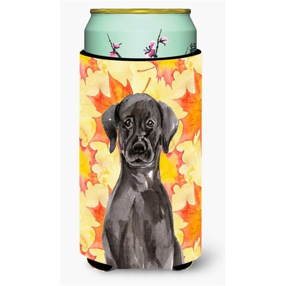 Black Labrador Fall Tall Boy Beverage Insulator Hugger