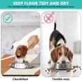 thumbnail image 4 of Boho Retro Floral Pet Feeding Mat-Absorbent Pet Placemat for Food and Water Bowl, with Waterproof Rubber Backing, Quick Dry Water Dispenser Mat for Dog and Cat (16"x24"), 4 of 7