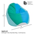 thumbnail image 3 of SoftScape Dew Drop Bean Bag Chair with Supportive High-Back Design, for Kids, Teens and Adults, Alternative Seating for Dorms, Schools, Libraries, Daycares or Home - Contemporary, 3 of 3