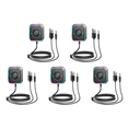 thumbnail image 1 of Adaptador Auxiliar 5 3 Compatible Con Dientes  Micrófonos Duales Audio Estéreo para Coche Azul, 1 of 7