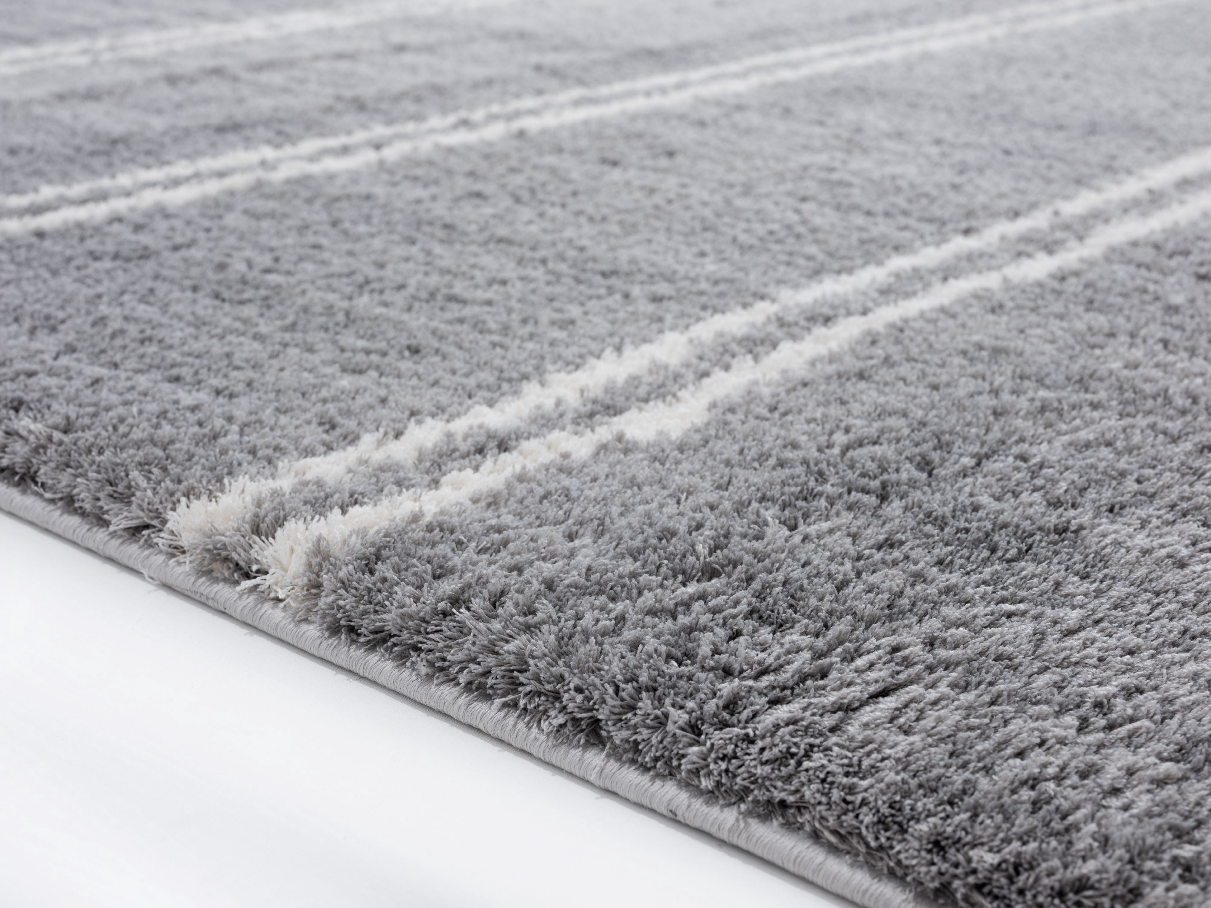 United Weavers Celestial Gadreel Contemporary Stripe Area Rug, Grey, 5'3" x 7'2"