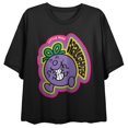 thumbnail image 5 of Mr Men and Little Miss Classic Miss Naughty Women's Black Crop Tee-XL, 5 of 7