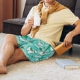 thumbnail image 3 of Wukai Alapaca in Boho Men’s Short Pajama Pants With Pockets Soft Sleep Pj Shorts for Men-, 3 of 6