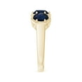 thumbnail image 3 of ANGARA Natural 3 Ct Aeon Three Stone Sapphire Hexagonal Engagement Ring in 14K Yellow Gold for Women (Size-6mm) | September Birthstone, Anniversary, Jewelry Gift for Women | Natural Sapphire Ring, 3 of 9