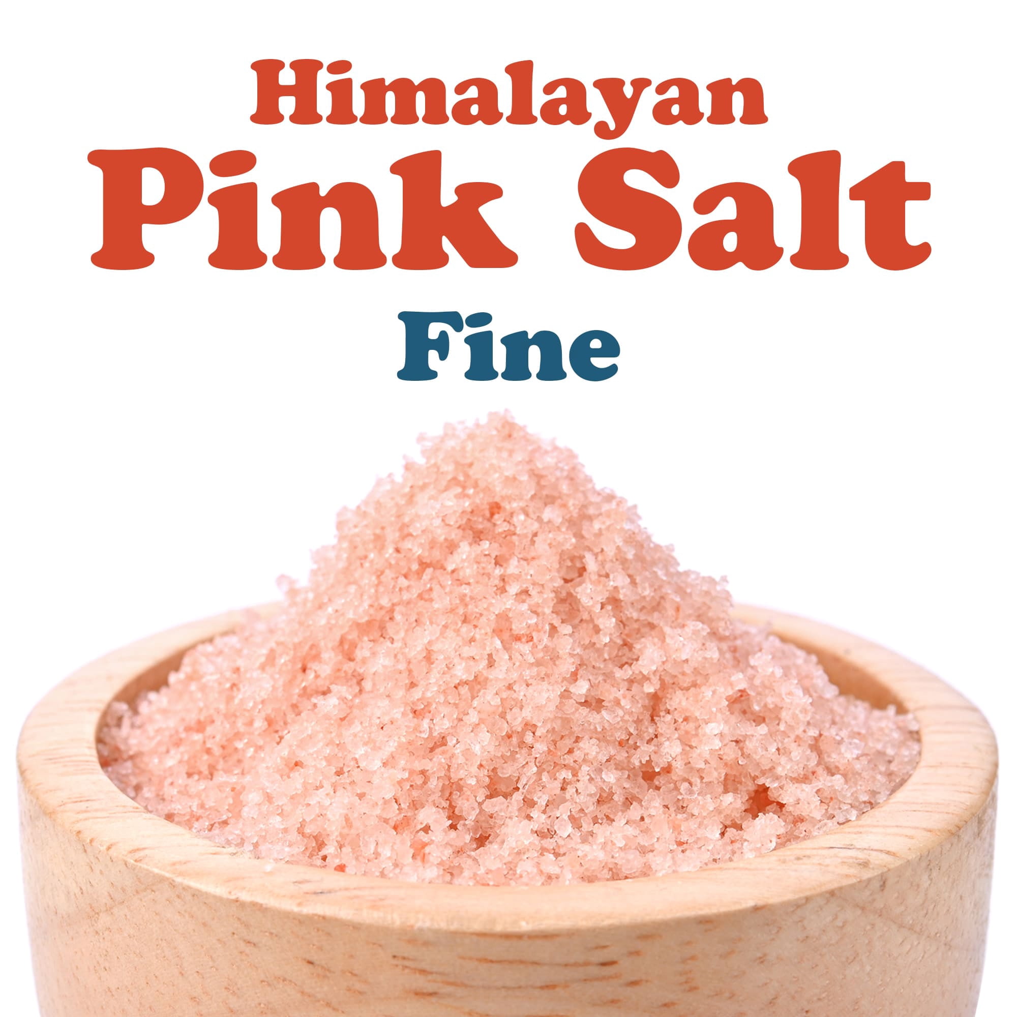 Himalayan Pink Salt – Fine, 10 Pounds — Raw, Vegan, Kosher — by Food to Live