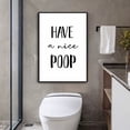 thumbnail image 4 of Black and White Bathroom Poster Funny Bathroom Quote Wall Art  Cute Canvas Print Wall Decor Minimalist Toilet WC Artwork, 4 of 6