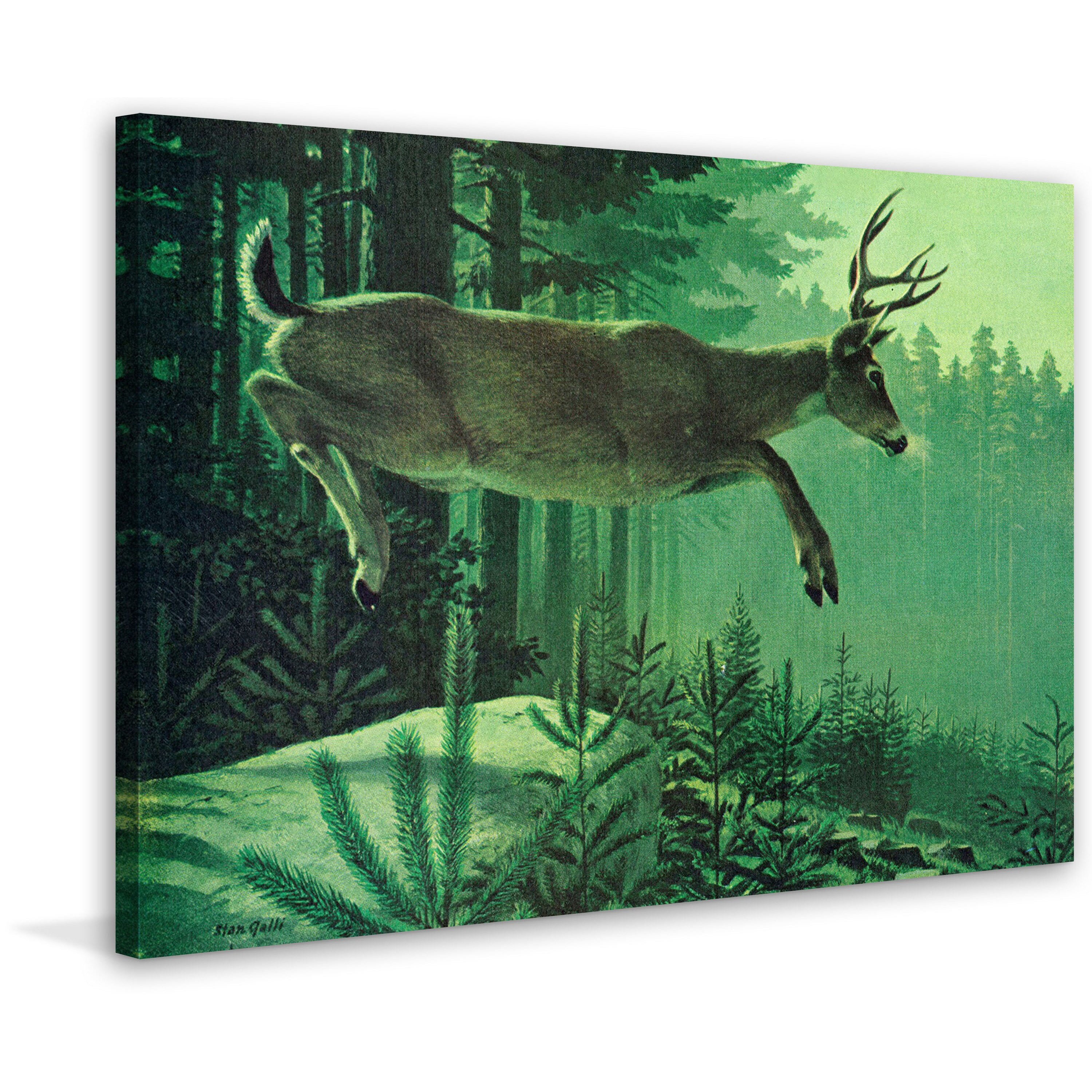 Marmont Hill "Blacktail Buck" Painting Print on Wrapped Canvas