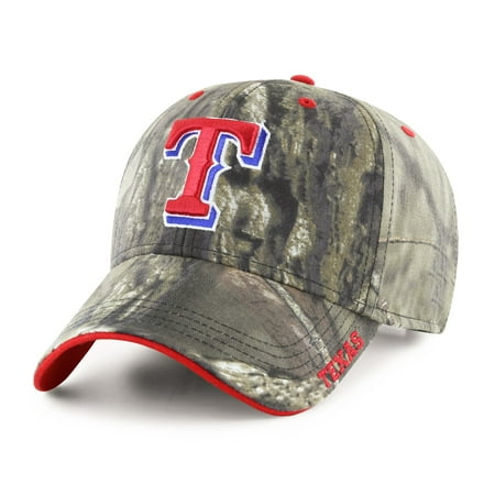 Fan Favorite MLB Mossy Oak Adjustable Hat, Texas Rangers