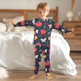 thumbnail image 6 of Apple and Butterfly Pattern Cotton Pajamas 2 Piece Set Sleepwear Soft and Comfortable Homewear Nightwear, 6 of 7