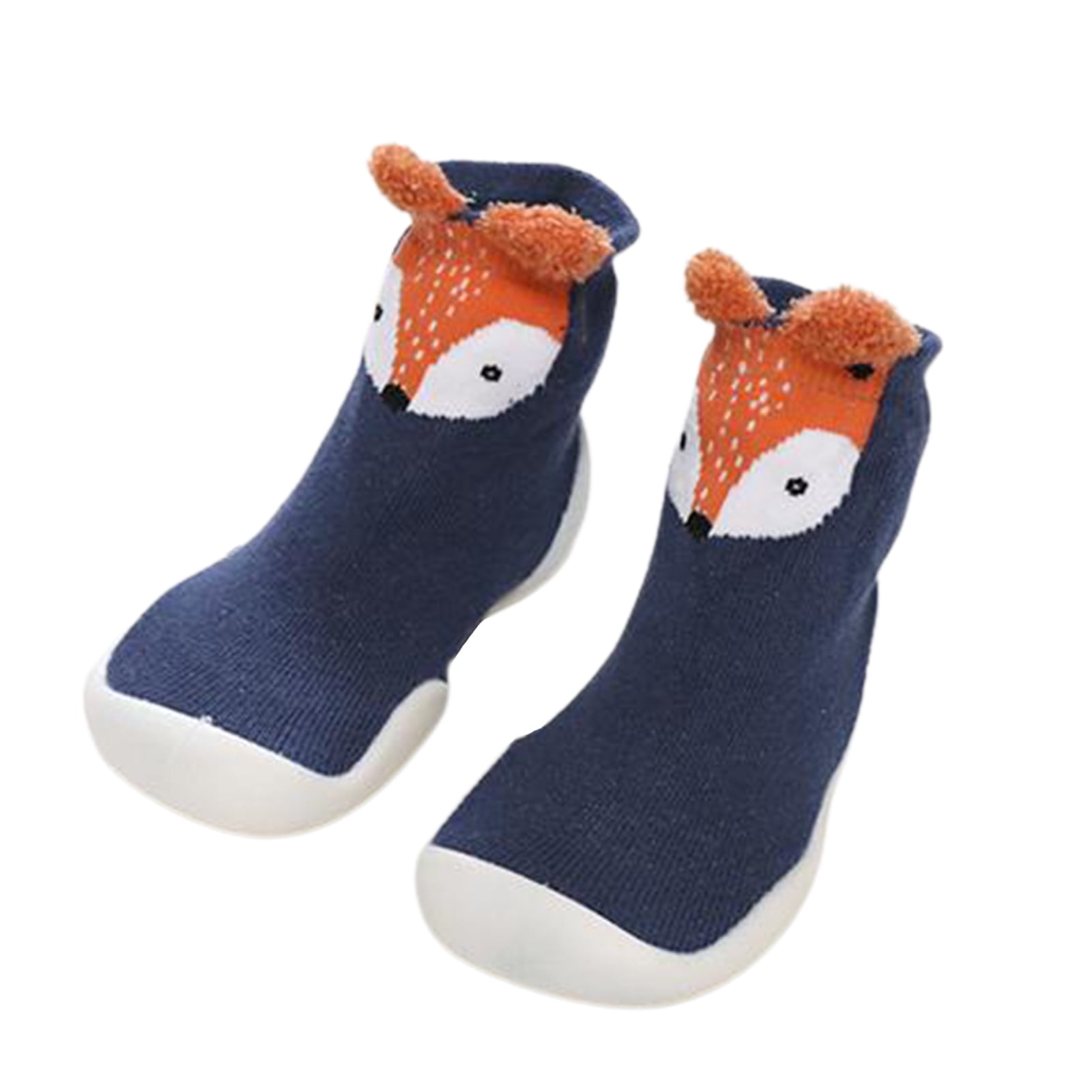 KAOU Cartoon Animals Baby Anti Slip Floor Socks High Top Shoes with Soft  Thick Sole 