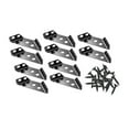 thumbnail image 2 of GROWTH TANK 10 Pieces Triangle Corner Brace Angle Code for Cabinets Wood Furniture Shelf With Iron Screws, 2 of 9