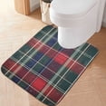 thumbnail image 2 of Yayeee Bath Rug for Bathroom Floor Non Slip Rectangle Fluffy Soft Absorbent Mat, 16"x24", Warm Tartan Mosaic, 2 of 7