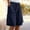 Navy, variant on Women's Quick-Dry Cargo Bermuda Shorts Drawstring Elastic Waist with Pockets Breathable Hiking Casual Shorts for Summer Green XL(XL)