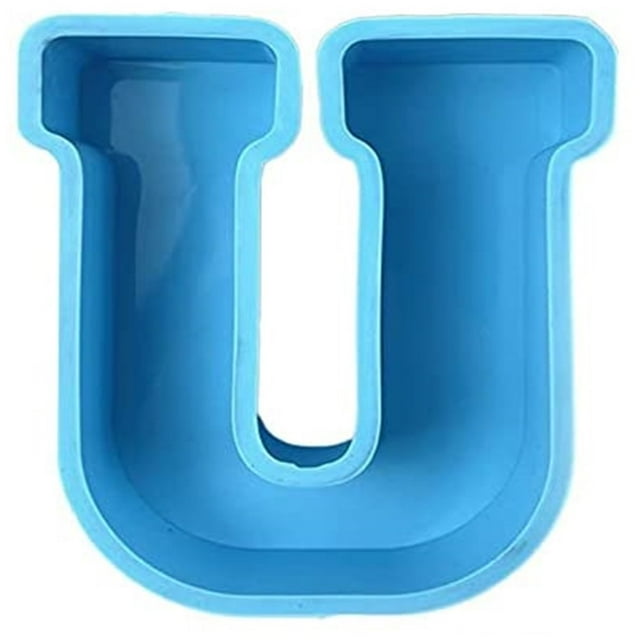 Moule en Résine Alphabet Majuscule Portable Lavable Inodore Flexible Antiadhésif Bracelet Collier Décoration Maison DIY Lettre O