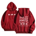 thumbnail image 1 of VBARHMQRT Skeleton Hoodie Autumn Winter Hoodie Neck Solid Color Printed Long Sleeve Pullover Sweatshirt, 1 of 7