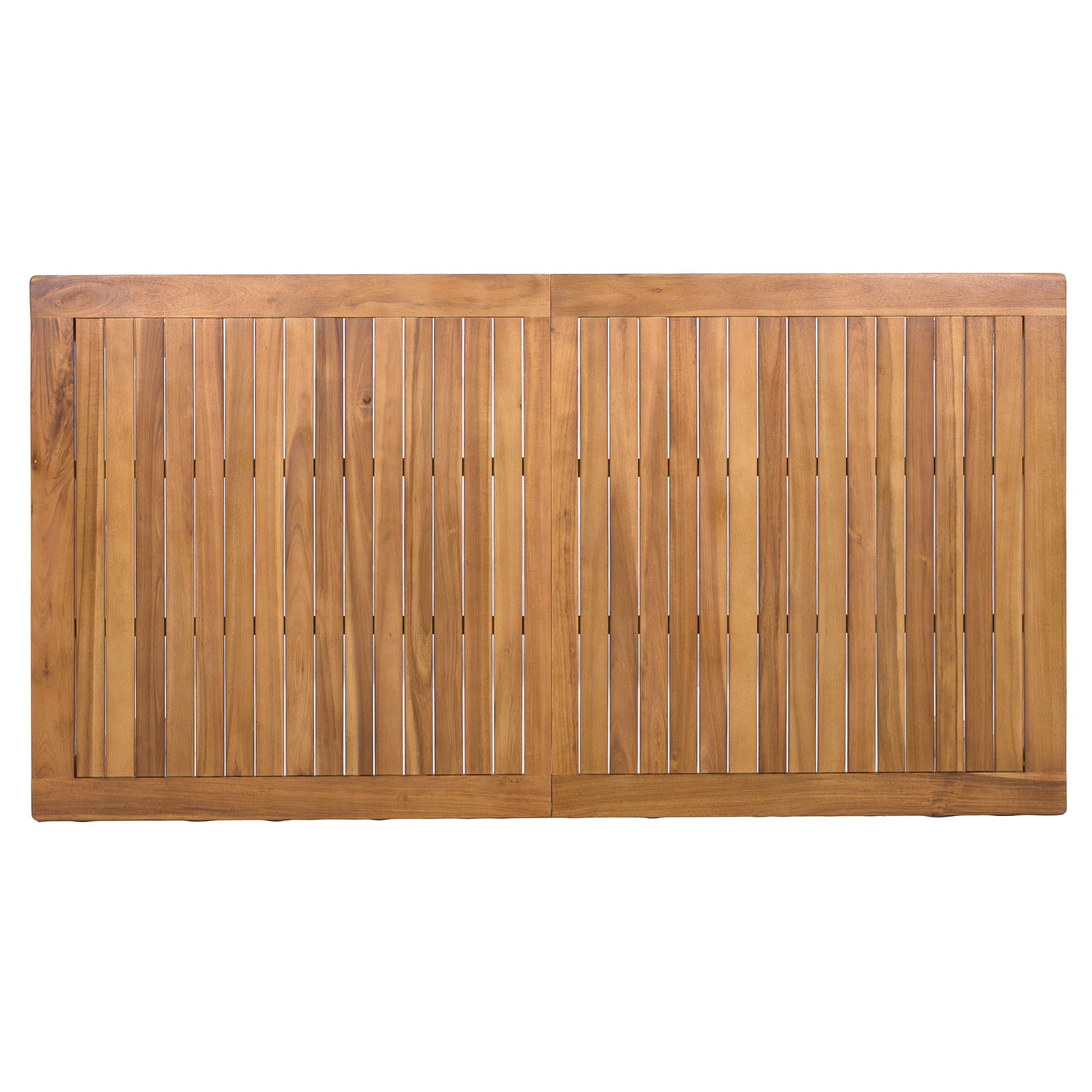 Rectangular Wooden Dining Table, 67 Inch L Outdoor Patio Table for Backyard Garden, Natural