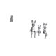 thumbnail image 5 of Escultura De Animal De Resina, Figura De Gato, Conejo, Adorno Coleccionable Decorativo Para Estantería, Sala De Estar, Dormitorio, Escritorio, Mesa, Centro De Mesa., 5 of 8