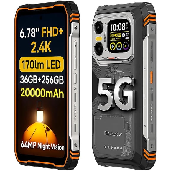 Smartphone Blackview XPLORE 1 5G de 36 GB+256 GB, 20 000 mAh, 64 MP