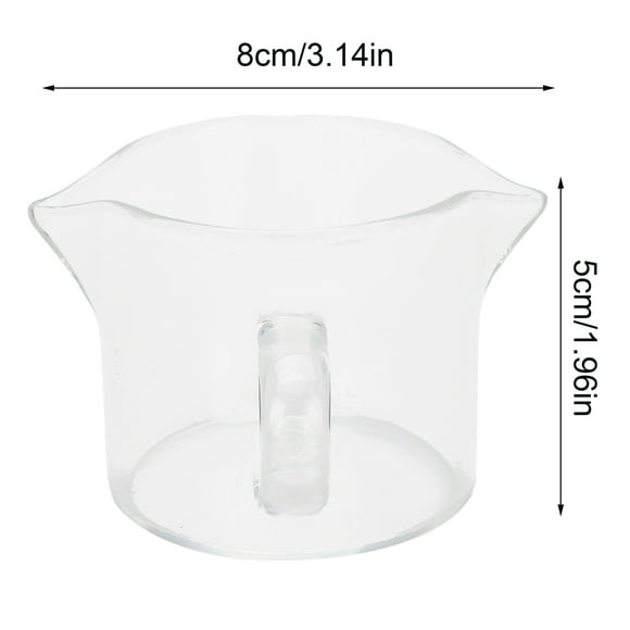 Verre Tasse à Mesurer, Verre Transparent Coupe Résistant à la Chaleur Élégant Exquis pour le Ménage pour Membre de la Famille