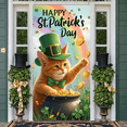 thumbnail image 6 of Green Clover Home Banner Black Plaid Plaid Backdrop Rustic Wooden Sweet Home Lettering Clover Display for Home Decoration St. Patrick's Day Living Room, 6 of 9