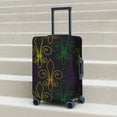 thumbnail image 2 of Lsque Mardi Gras Carnival Printed Luggage Cover, Travel Luggage Protector,Scratch and Dirt Resistant, Fits 18-32 Inch Luggage - Small, 2 of 9