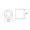 thumbnail image 2 of Unique Bargains M3 Aluminum Sleeve Crimp 3mm(1/8 In) Steel Wire Rope Button Stop 100 Pcs, 2 of 4