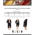 thumbnail image 2 of MixMatchy Women's Open Front Lightweight Sheer Knit Duster Kimono Cardigan, 2 of 5