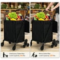 thumbnail image 7 of Studyset Grocery Shopping Cart,Stair Climbing Shopping with Waterproof Basket Liner & 360° Rolling Swivel Wheels,Heavy Duty Utility Cart,Portable Collapsible Grocery for Laundry,Luggage Camping,Black, 7 of 7