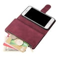 thumbnail image 4 of iPhone 8 Wallet Case, iPhone 7 Case, Dteck Soft Leather Zipper Wallet Case Magnetic Buckle Horizontal Flip Cover with 5 Card Slots/Photo Pocks For Apple iPhone 8 /iPhone 7 4.7 inch, Winered, 4 of 8