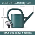 thumbnail image 6 of Yucoolhai Watering Cans 1 gal Green Plastic Watering Can with Long Spout and Upgraded Shower Head, 6 of 9