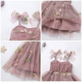 thumbnail image 5 of IDOPIP Toddler Baby Girls Tutu Dress Birthday Party Princess Dresses Floral Sequin Tulle Sundress, 5 of 8