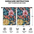 thumbnail image 2 of Blackout Kids Curtains,Pioneer Flower Floral Print Pattern Childrens Insulated Curtains Set Of 2,Bedroom Essentials,Toddler Room Decor 42"x54", 2 of 5