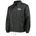 thumbnail image 2 of Men's Dunbrooke Black Detroit Lions Coaches Classic Raglan Full-Snap Windbreaker Jacket, 2 of 4