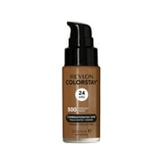 Revlon ColorStay Face Makeup for Combination & Oily Skin, SPF 15, Longwear Medium-Full Coverage with Matte Finish, 500 Walnut