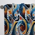 thumbnail image 5 of Designart "Tribal Imagination I" Abstract Room Darkening Curtain Single Panel, 5 of 6