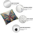 thumbnail image 4 of COMIO  Colorful Butterfly Decorative Throw Pillow Covers Farmhouse Cushion Cover for Home Couch Sofa Bench Decor 2pc, 4 of 6