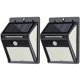 thumbnail image 1 of 2PCS Lámpara de seguridad de luz de jardín con sensor de luz y movimiento de luz de pared para exteriores 140 LED, 1 of 8