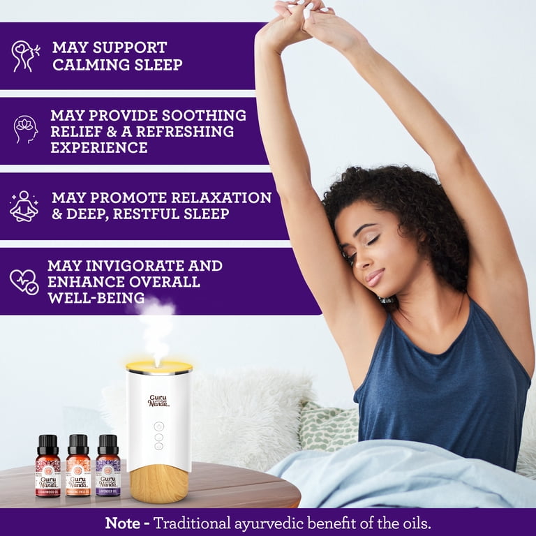 GuruNanda Sleep Essential Oils, Frankincense, Lavender & Cedarwood