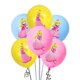 thumbnail image 4 of Juego de globos de látex para fiesta de Cumpleaños de Niños, Set de globos de helio de dibujos animados de princesa Durazno, decoración de fiesta de Baby Shower, 6 piezas, 4 of 5