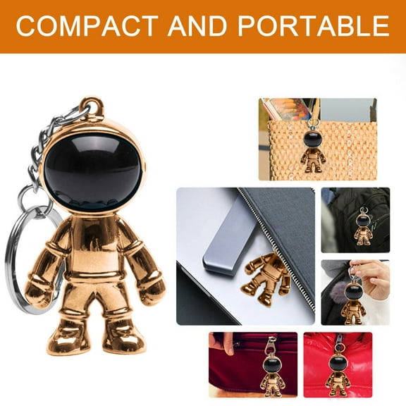 YOHAVEN Space Astronaut Keychain, Creative Space Design Keyring for Bags, Purses, Cars, Unique Astronaut Pendant for Christmas Gifts for Grandkids, Birthday, Valentine's Day, and Holiday Decor
